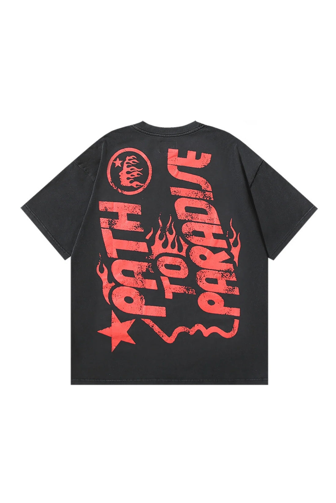 Dark style: Cross patterned black shirt