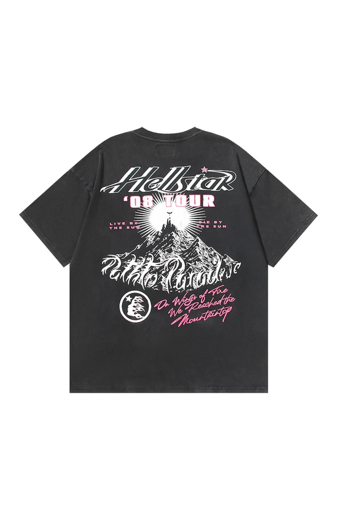 Dark style: segmented angel black shirt