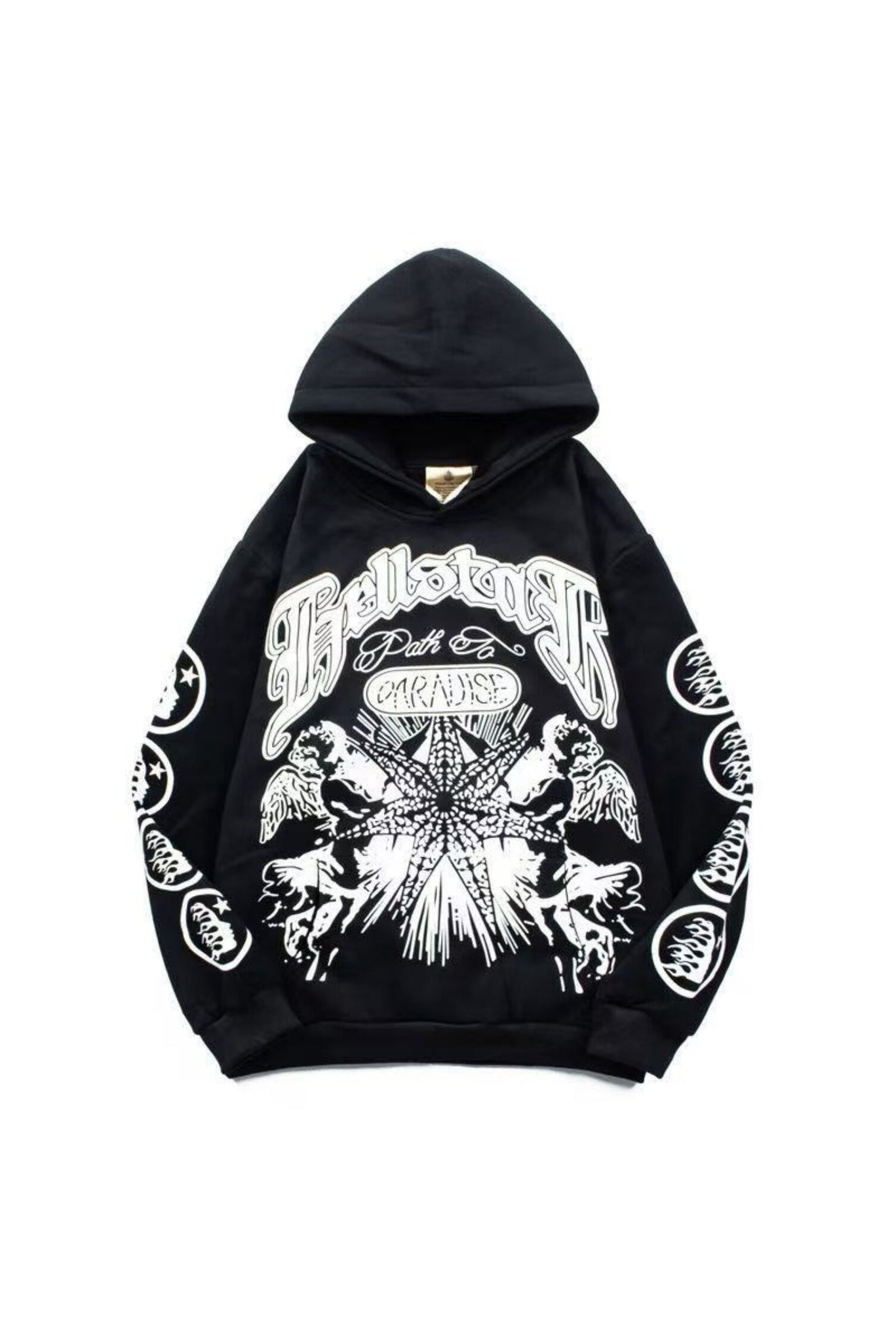 Hellstar Studios Records Amercian Hoodie Black