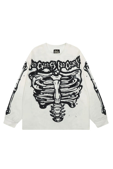 Perspective body long sleeved shirt