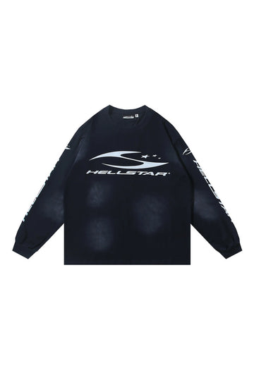 Sports logo black hoodie