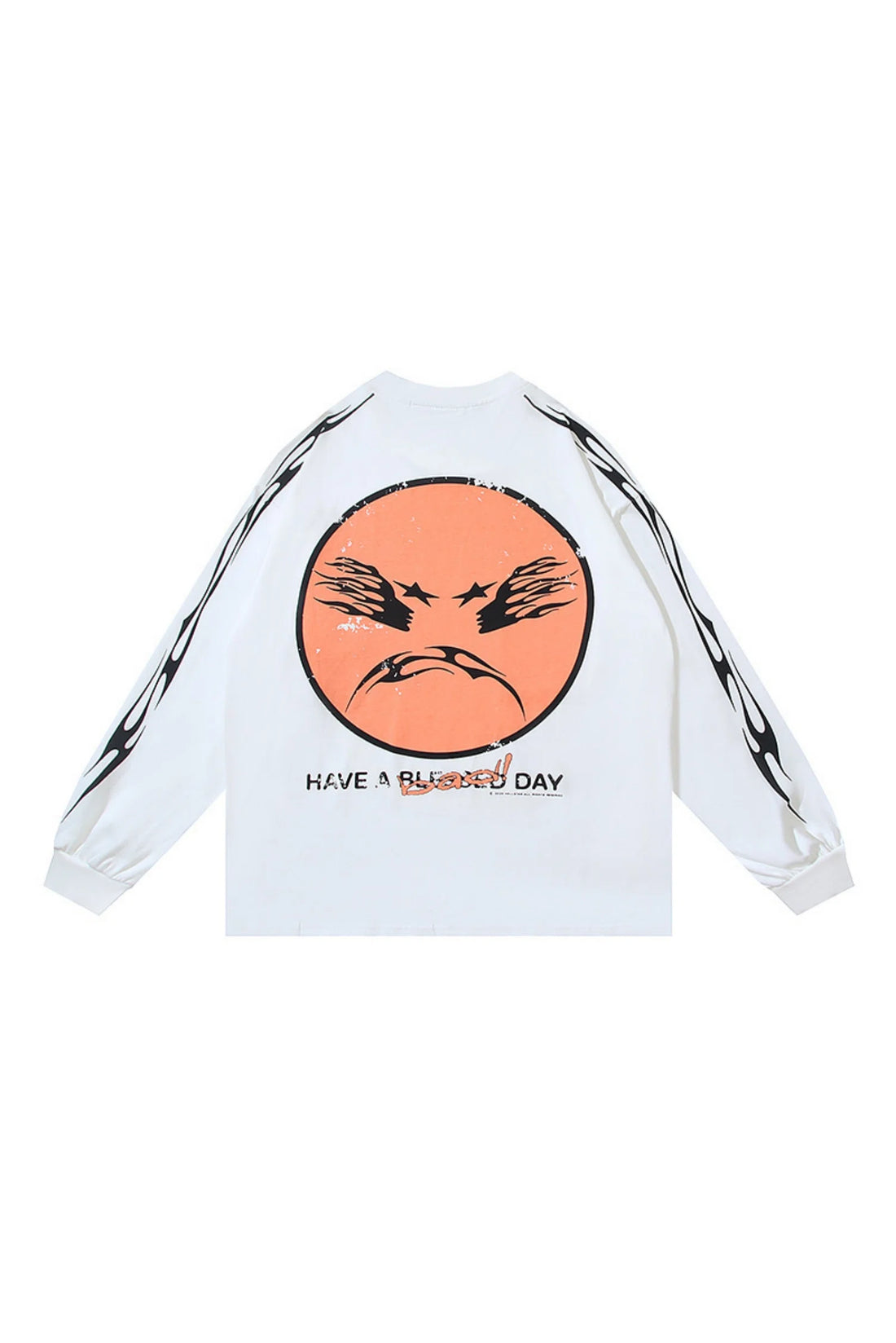 Double sided smiling long sleeved shirt
