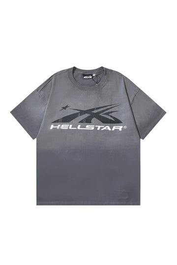 Dark Series: Side Face Goddess Printed Grey T-shirt