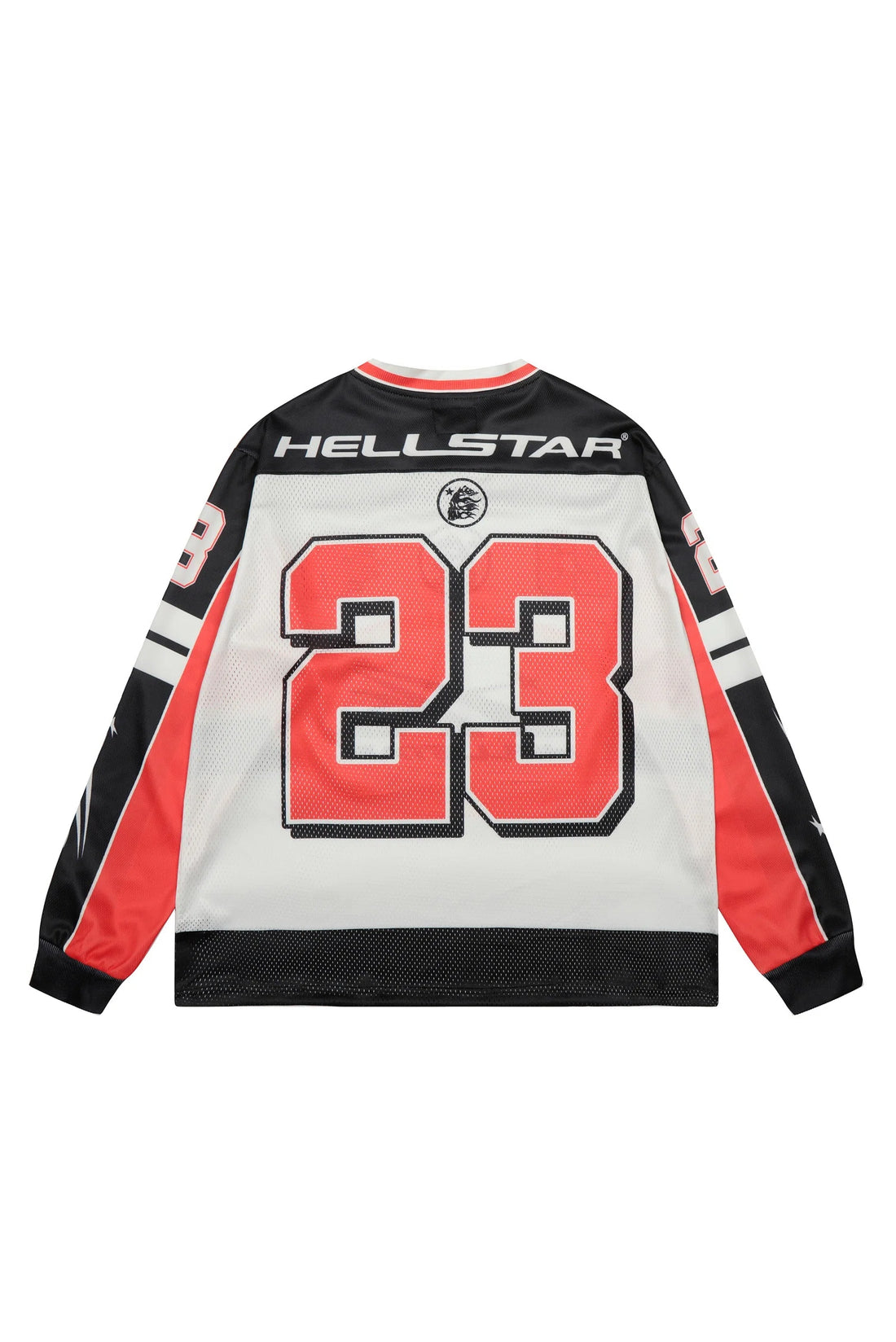 Letter 23 sport mesh long sleeved shirt