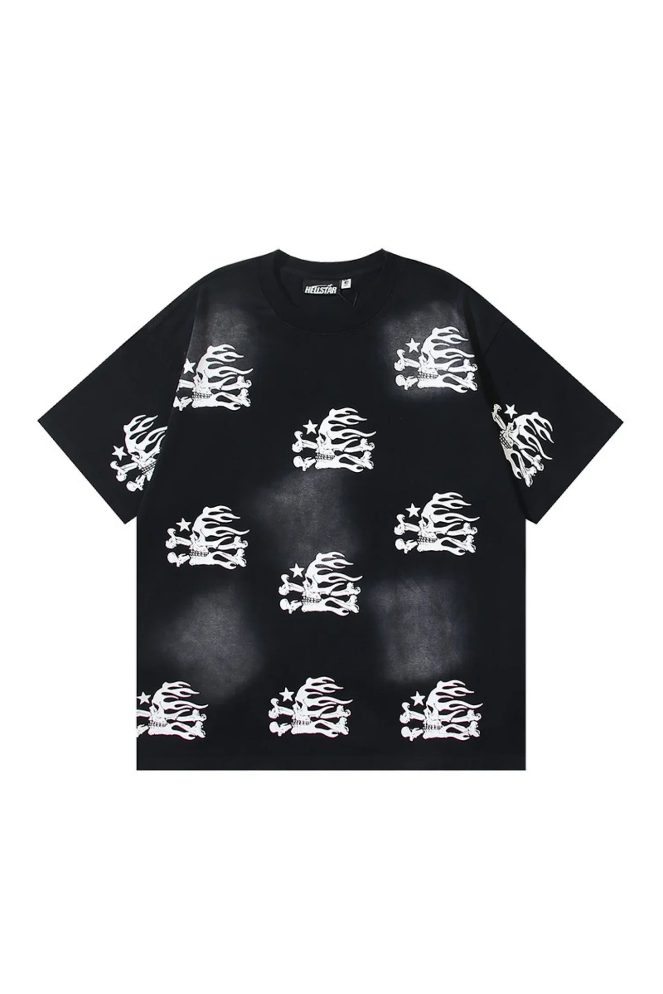 Dark Series: Side Skeleton Printed Black T-shirt