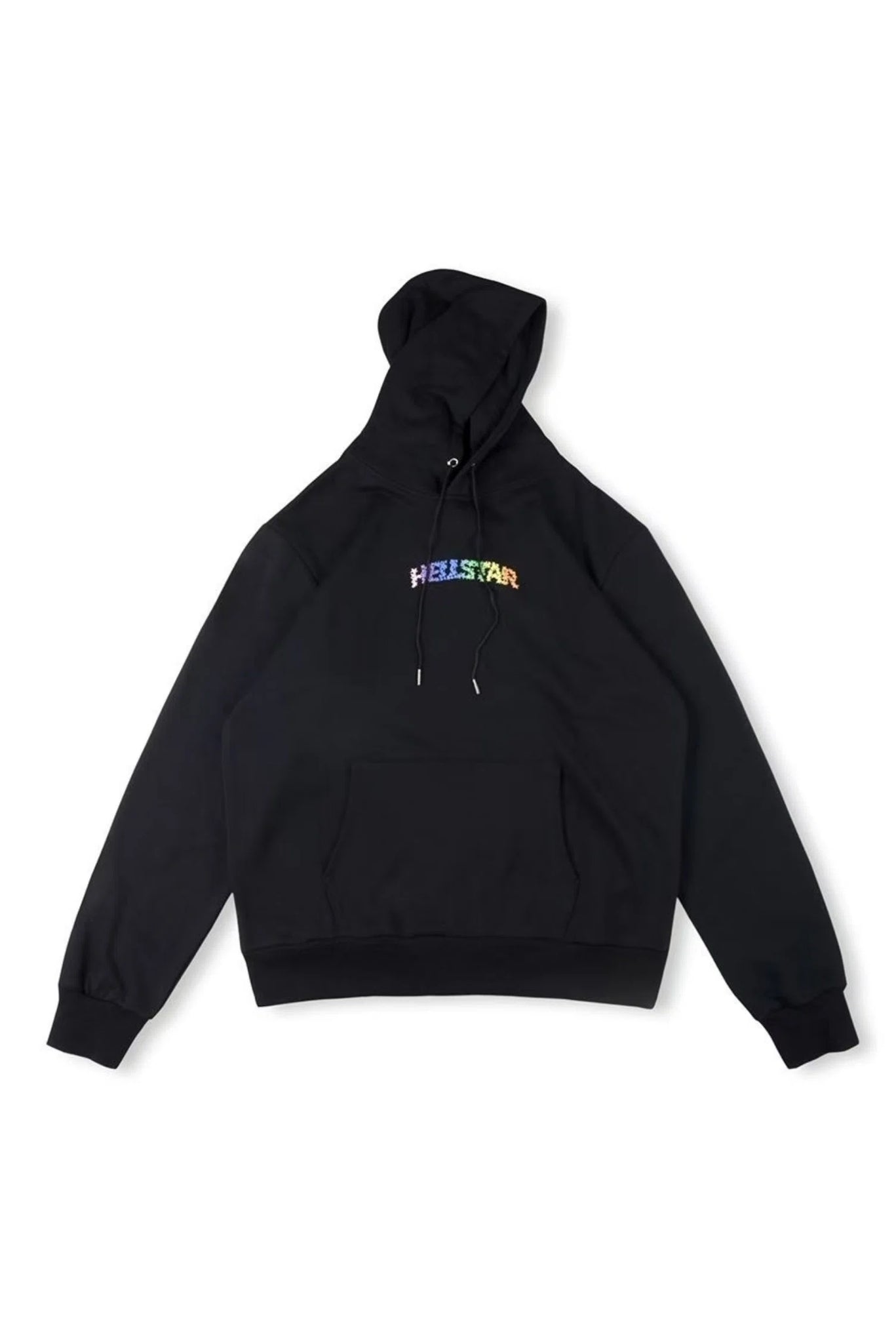 Colored black hoodie with letters