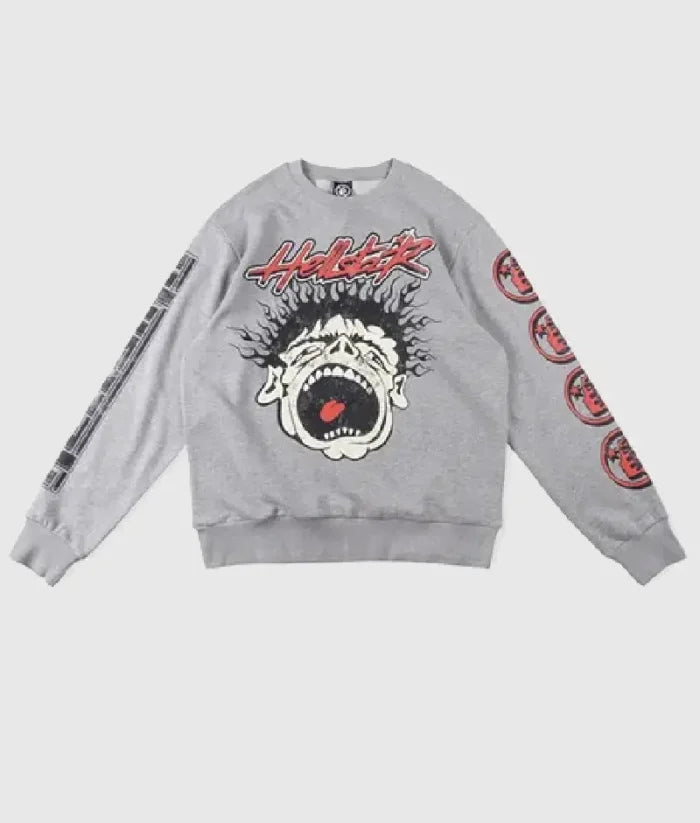 Hellstar Studios Records Grey Sweater